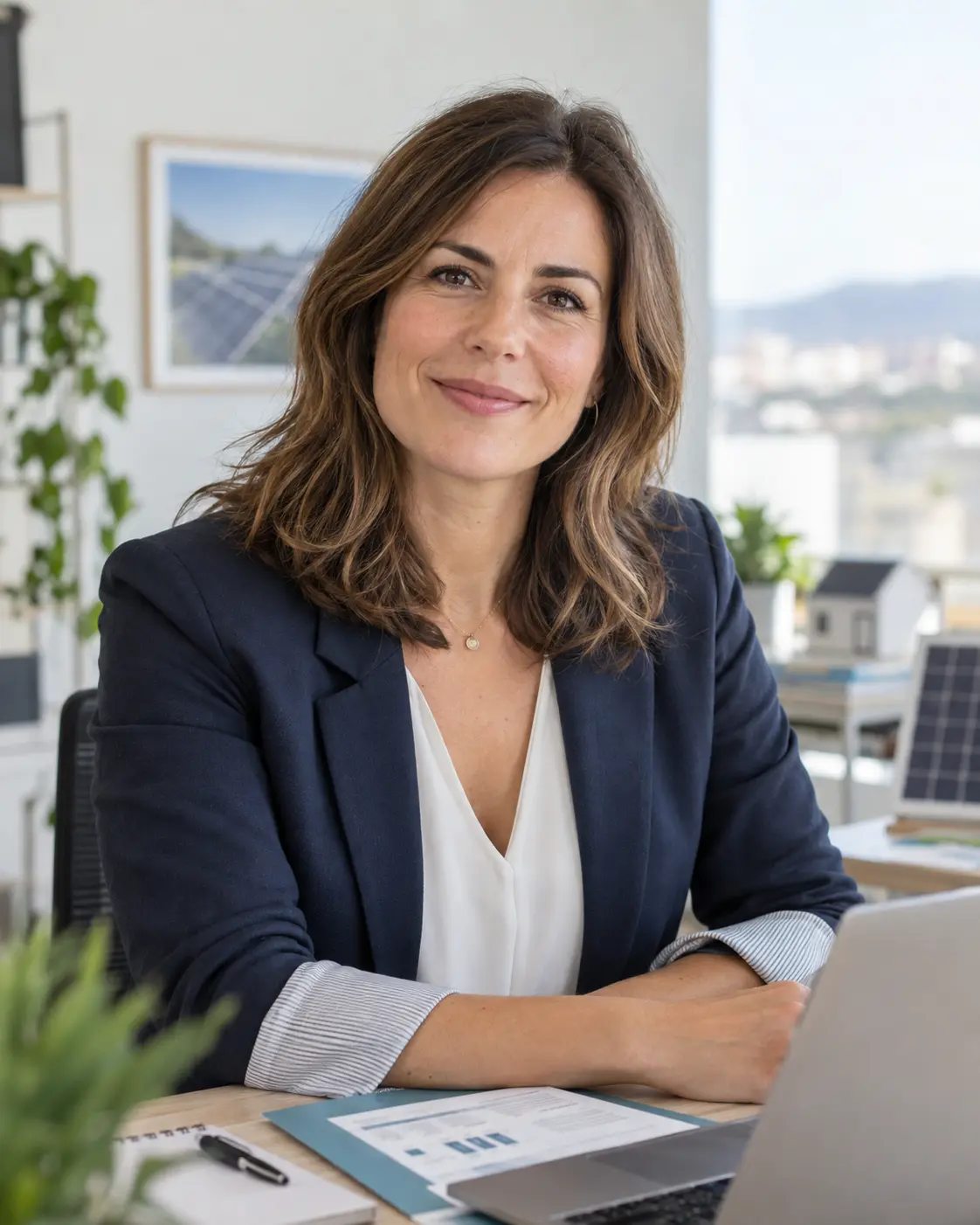Asesora energética de Iberclara atendiendo a un cliente
